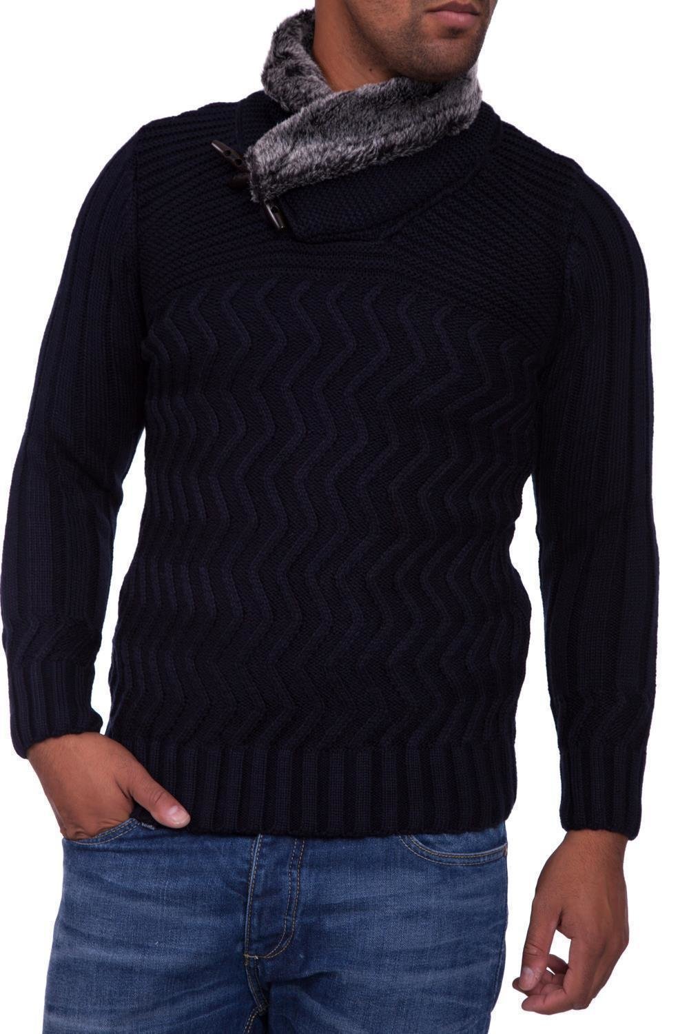Pulover Tricotat Barbati Carisma Antracit 7113