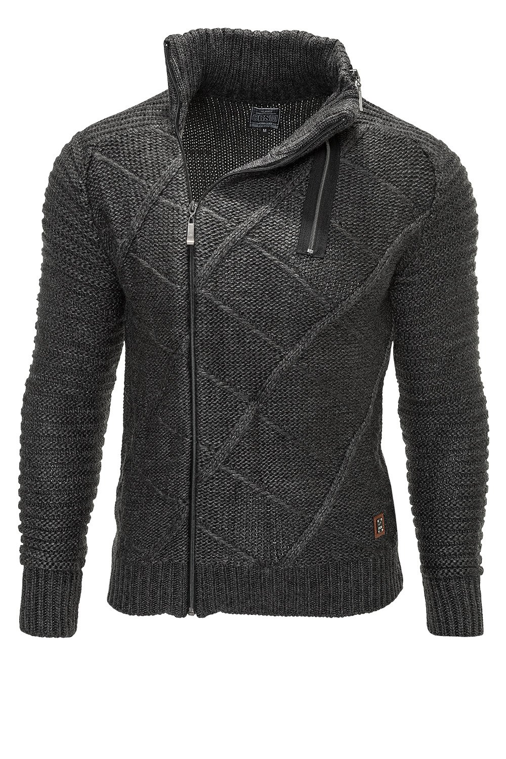 Cardigan Tricotat Barbati Carisma Antracit 7272