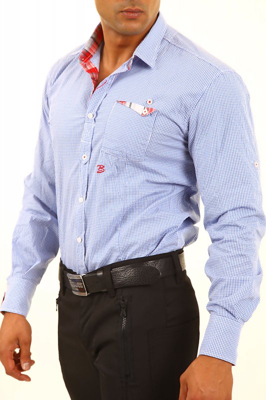 Baxmen Camasa 309248 Blue Checked 