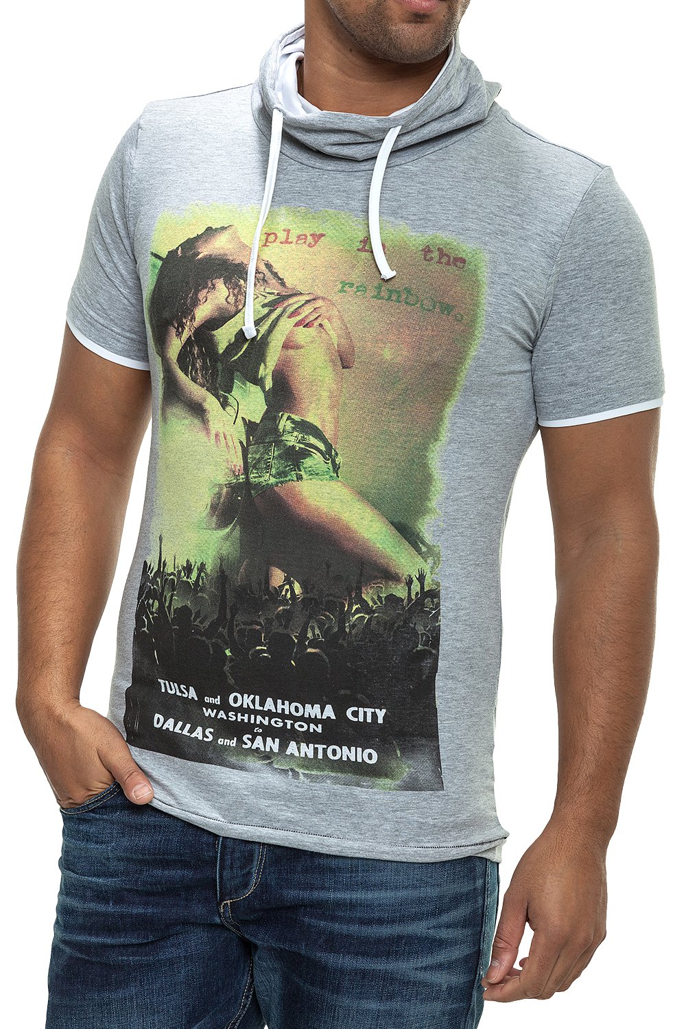 Tricou Barbati Carisma Gri 4104