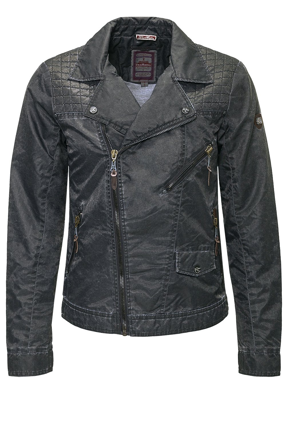 Geaca Biker Between-Seasons Barbati Dreimaster Gri 55131901