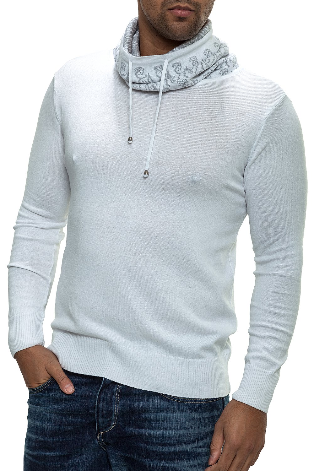 Pulover Barbati Carisma Alb 7139