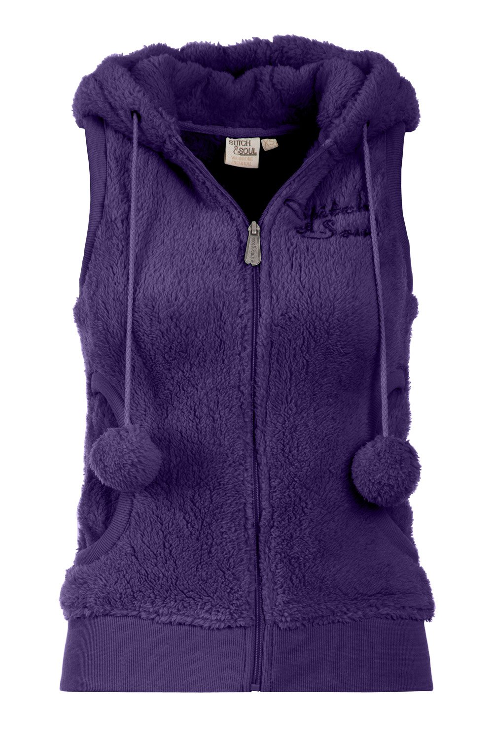 Vesta Dama Stitch & Soul Violet cu Gluga D2004W82220C