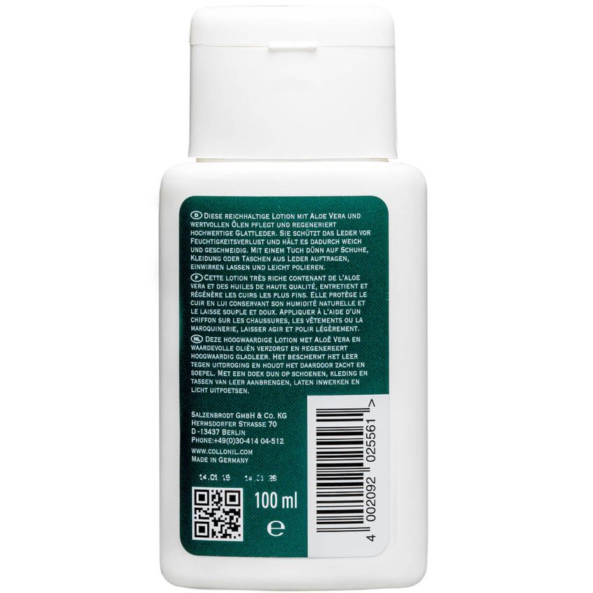 Loțiune Collonil 1909 Leather Lotion 100 ml cu Aloe Vera pentru geci din piele naturală