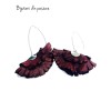 Cercei Handmade din Piele Naturala Bordo Boema Cercei Handmade din Piele Naturala Bordo Boema - readytowear.ro