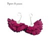 Cercei Handmade din Piele Naturala Ciclam Boema Cercei Handmade din Piele Naturala Ciclam Boema - readytowear.ro
