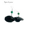 Cercei Handmade din Piele Naturala Verde Dancing Doll Cercei Handmade din Piele Naturala Verde Dancing Doll - readytowear.ro