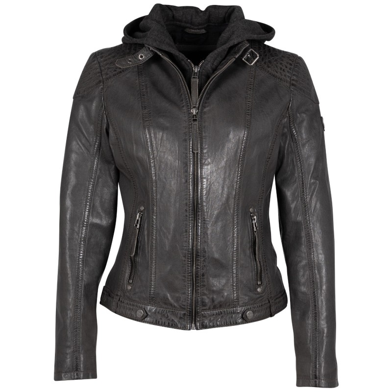 Geaca de Piele Dama Mauritius Antracit Cacey – Black Friday Geaca de Piele Dama Mauritius Antracit Cacey – Black Friday