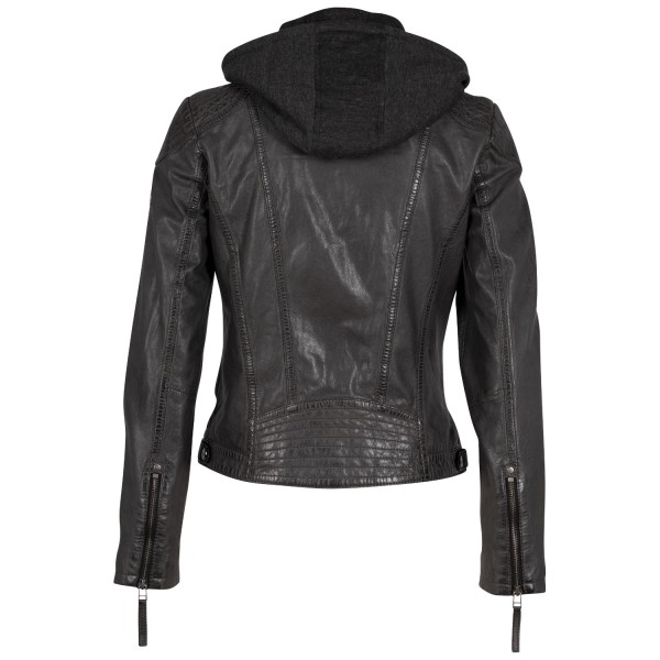 Geaca de Piele Dama Mauritius Antracit Cacey