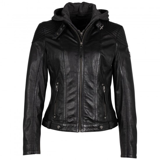 Geaca de Piele Dama Mauritius Neagra Cacey Geaca de Piele Dama Mauritius Neagra Cacey