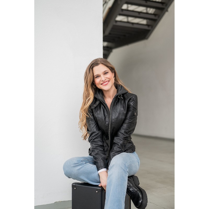 Geaca de Piele Dama Mauritius Neagra Cacey – Black Friday Geaca de Piele Dama Mauritius Neagra Cacey – Black Friday