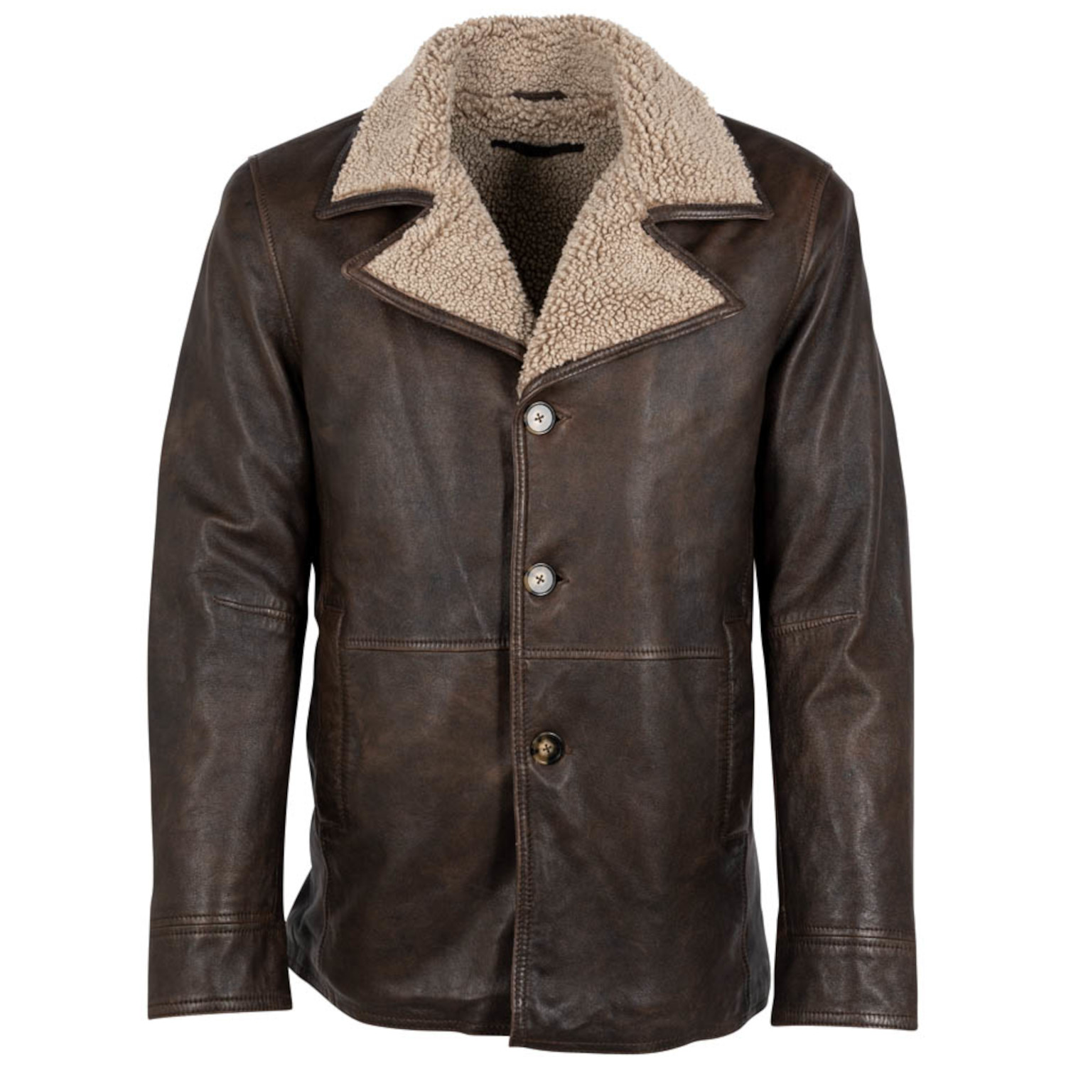Geaca de Piele Barbati Deercraft Castanie DMBrew – Geci de Piele Geaca de Piele Barbati Deercraft Castanie DMBrew – Geci de Piele