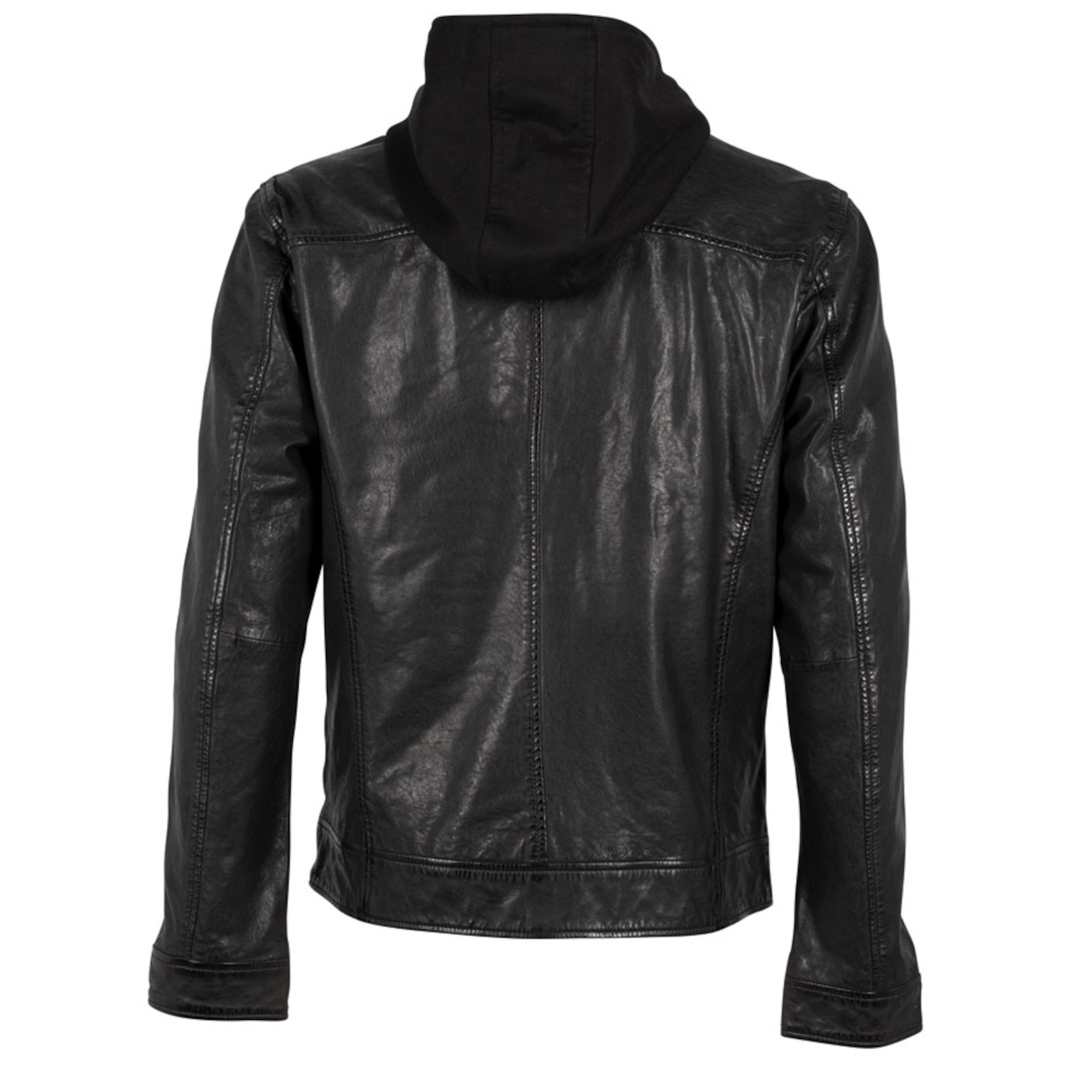 Geaca de Piele Barbati Deercraft Neagra DMBrindley – Black Friday