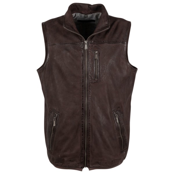 Vesta de Piele Barbati Deercraft Maro Inchis DMCork – Veste — fotografia 1