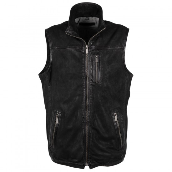 Vesta de Piele Barbati Deercraft Neagra DMCork Vesta de Piele Barbati Deercraft Neagra DMCork