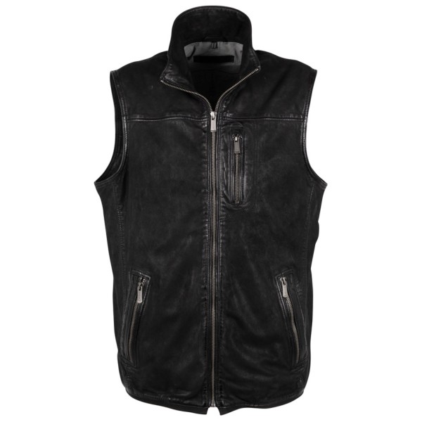 Vesta de Piele Barbati Deercraft Neagra DMCork – Veste — fotografia 1