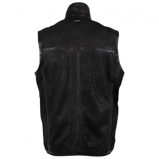 Vesta de Piele Barbati Deercraft Neagra DMCork Vesta de Piele Barbati Deercraft Neagra DMCork