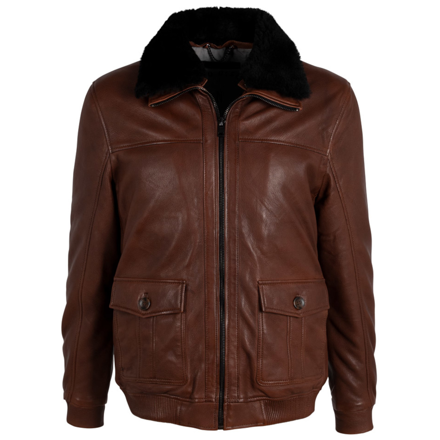 Geaca de Iarna din Piele Barbati Deercraft Coniac Inchis DMFjort – Geci de Piele Geaca de Iarna din Piele Barbati Deercraft Coniac Inchis DMFjort – Geci de Piele