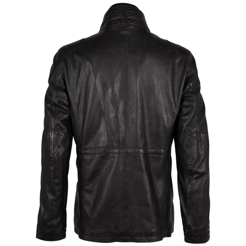 Geaca Lunga de Piele Barbati Deercraft Maro Inchis DMJeldrik – Black Friday