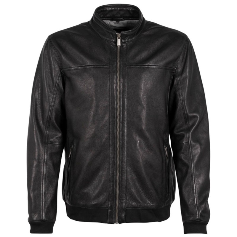 Geaca de Piele Barbati Deercraft Neagra DMMatei – Black Friday