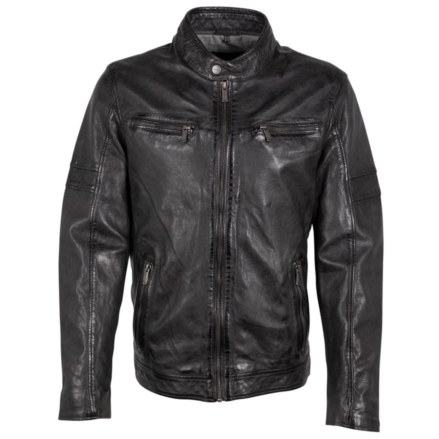 Geaca de Piele Barbati Deercraft Bleumarin Inchis DMRufford – Geci de Piele