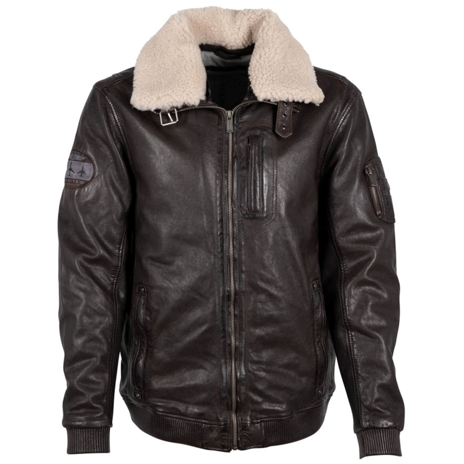 Geaca de Piele Barbati Deercraft Maro Inchis DMTorrance – Geci de Piele