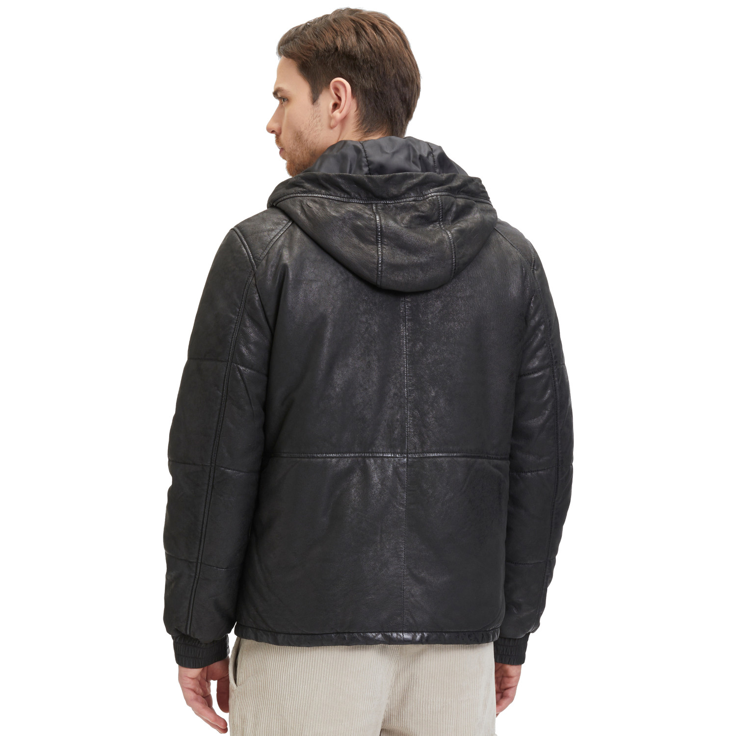 Geaca de Iarna din Piele Barbati 2.0 by Mauritius Neagra G2MAbito – Black Friday