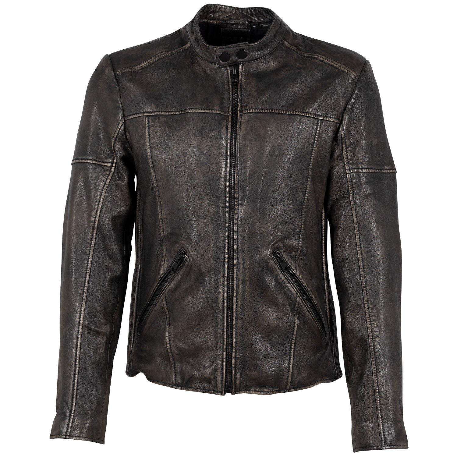 Geaca de Piele Barbati 2.0 by Mauritius Negru Vintage G2MAryn – Black Friday