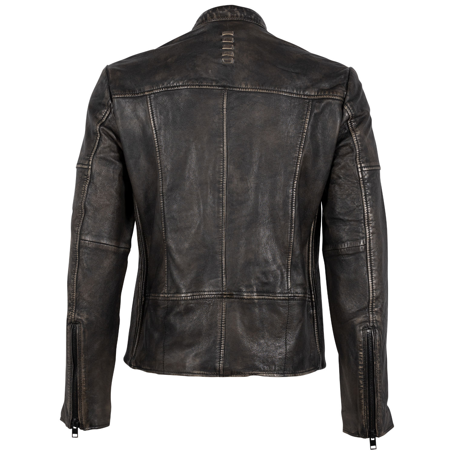 Geaca de Piele Barbati 2.0 by Mauritius Negru Vintage G2MAryn – Black Friday