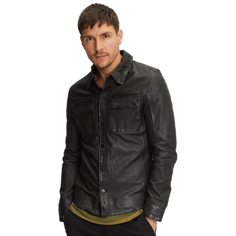 Camasa de Piele Barbati 2.0 by Mauritius Neagra G2MBeith – Camasi din Piele Camasa de Piele Barbati 2.0 by Mauritius Neagra G2MBeith – Camasi din Piele