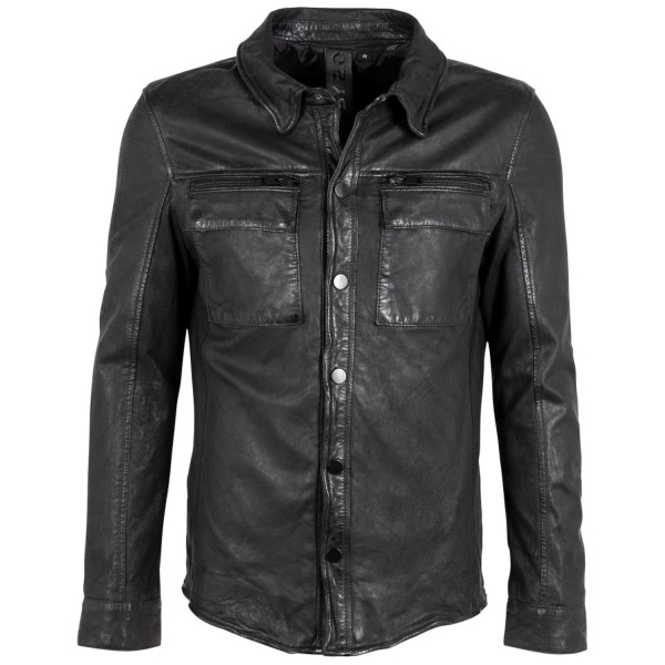 Camasa de Piele Barbati 2.0 by Mauritius Neagra G2MBeith – Black Friday — fotografia 3