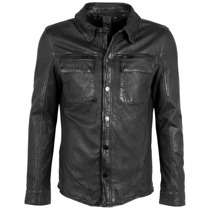 Camasa de Piele Barbati 2.0 by Mauritius Neagra G2MBeith – Camasi din Piele Camasa de Piele Barbati 2.0 by Mauritius Neagra G2MBeith – Camasi din Piele