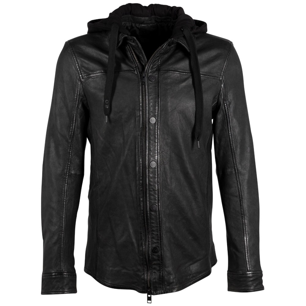 Camasa de Piele Barbati 2.0 by Mauritius Neagra G2MGuren Camasa de Piele Barbati 2.0 by Mauritius Neagra G2MGuren - readytowear.ro