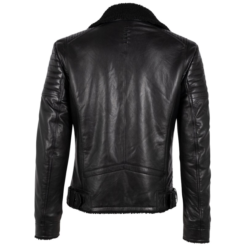 Geaca de Iarna Imblanita din Piele Barbati 2.0 by Mauritius Neagra G2MIdor – Black Friday Geaca de Iarna Imblanita din Piele Barbati 2.0 by Mauritius Neagra G2MIdor – Black Friday