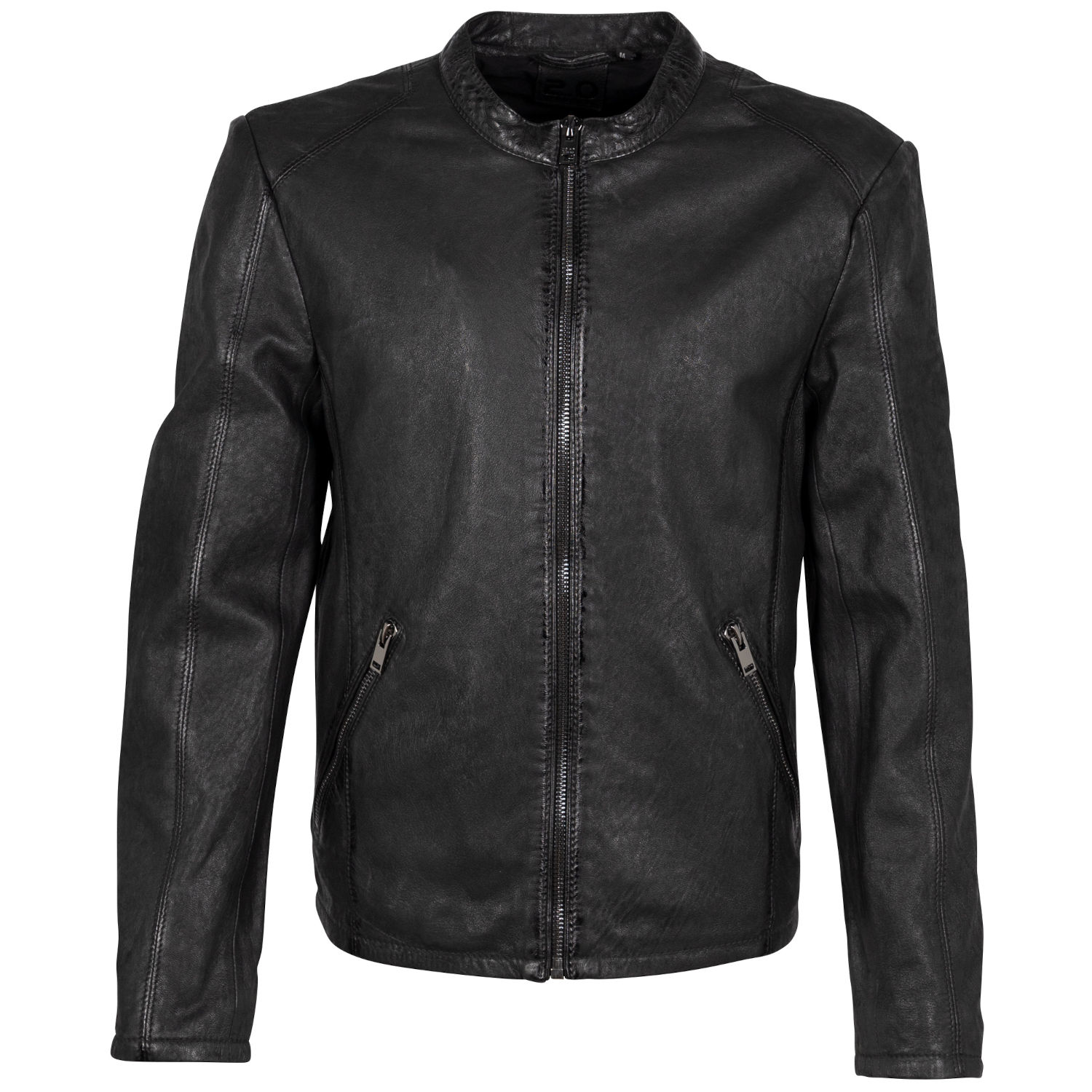 Geaca de Piele Barbati 2.0 by Mauritius Neagra G2MIke – Black Friday