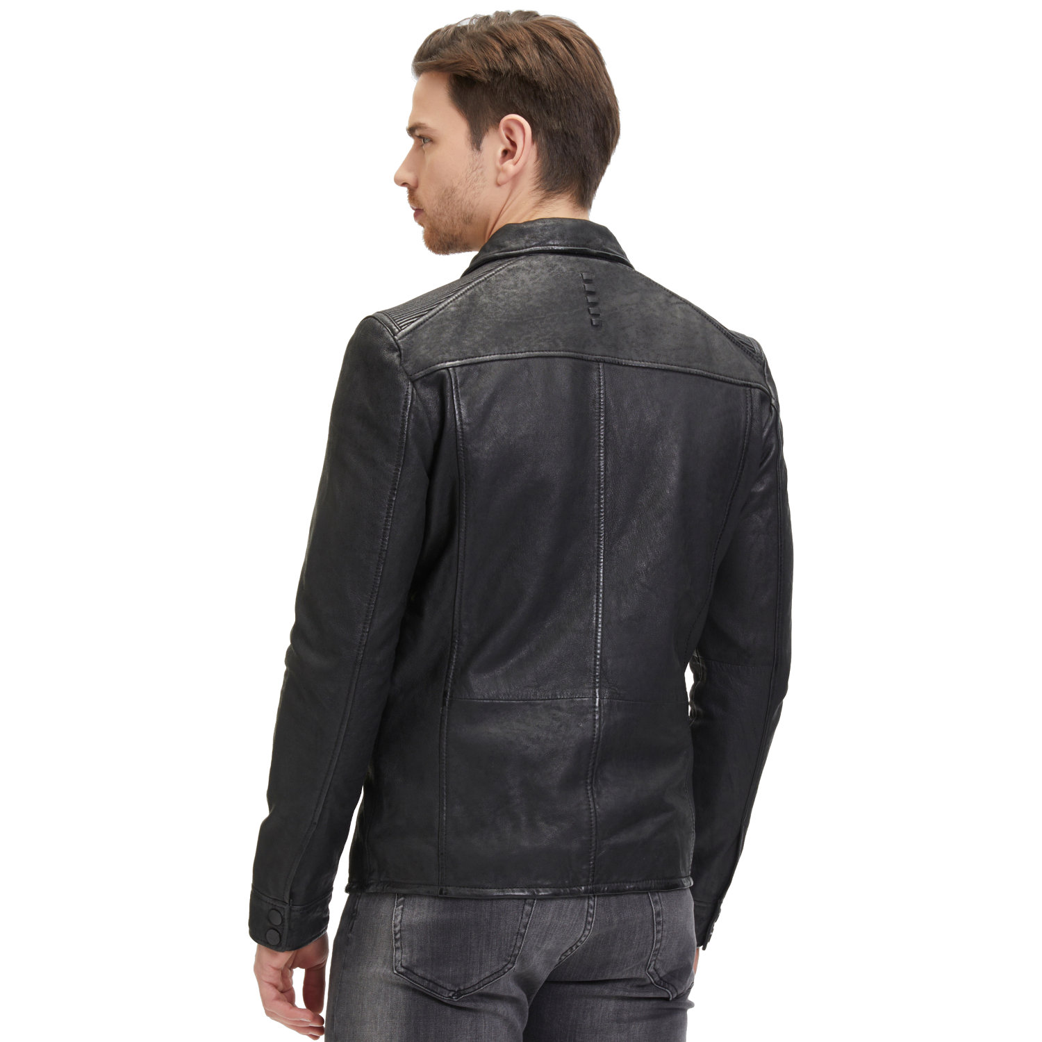 Camasa de Piele Barbati 2.0 by Mauritius Neagra G2MImon – Black Friday