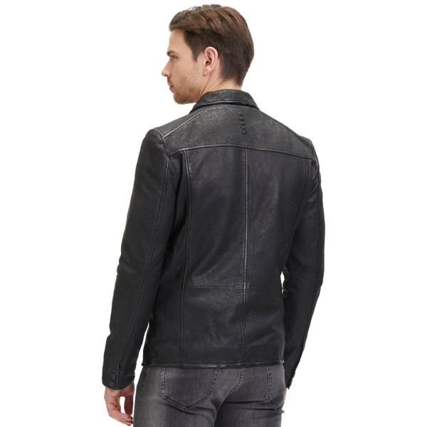 Camasa de Piele Barbati 2.0 by Mauritius Neagra G2MImon