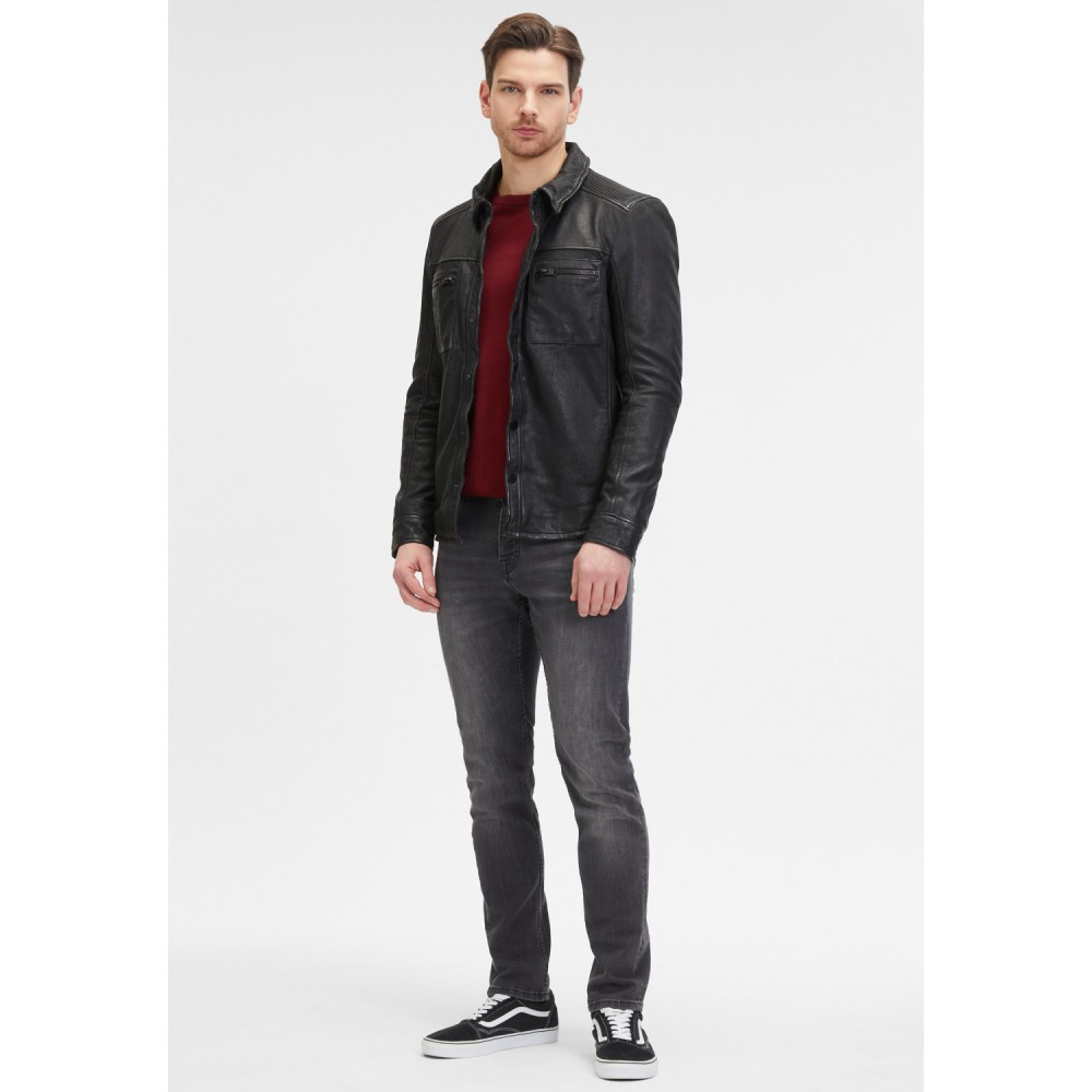 Camasa de Piele Barbati 2.0 by Mauritius Neagra G2MImon – Black Friday