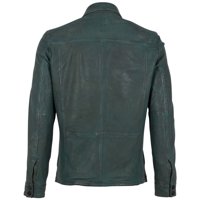 Camasa de Piele Barbati 2.0 by Mauritius Verde Inchis G2MImon – Camasi din Piele