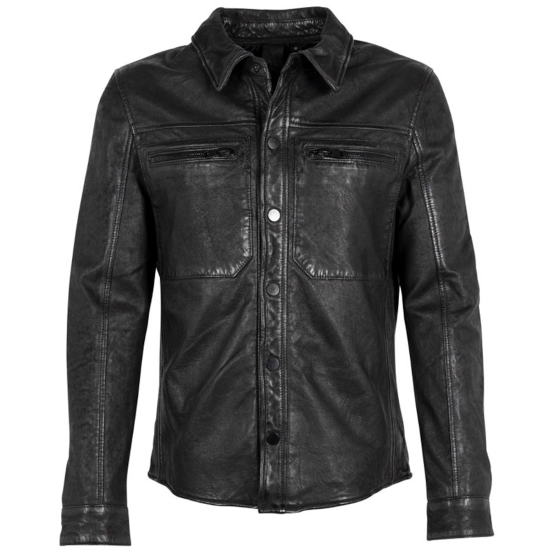 Camasa de Piele Barbati 2.0 by Mauritius Neagra G2MJuri – Camasi din Piele