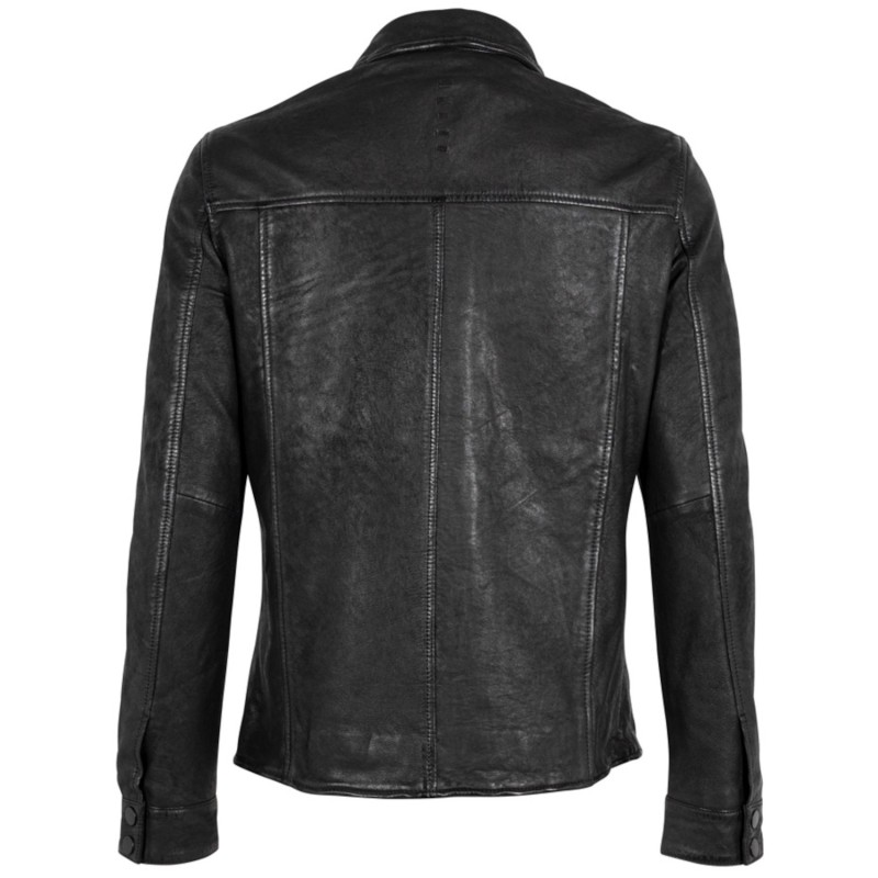 Camasa de Piele Barbati 2.0 by Mauritius Neagra G2MJuri – Camasi din Piele