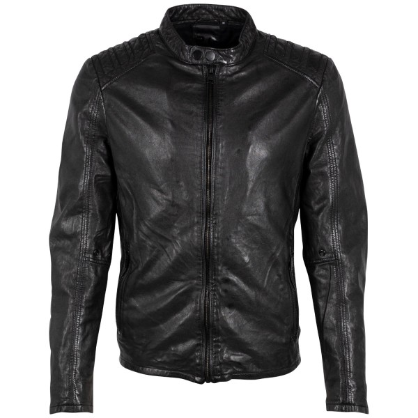Geaca de Piele Barbati 2.0 by Mauritius Neagra G2MMagnu – Black Friday — fotografia 3