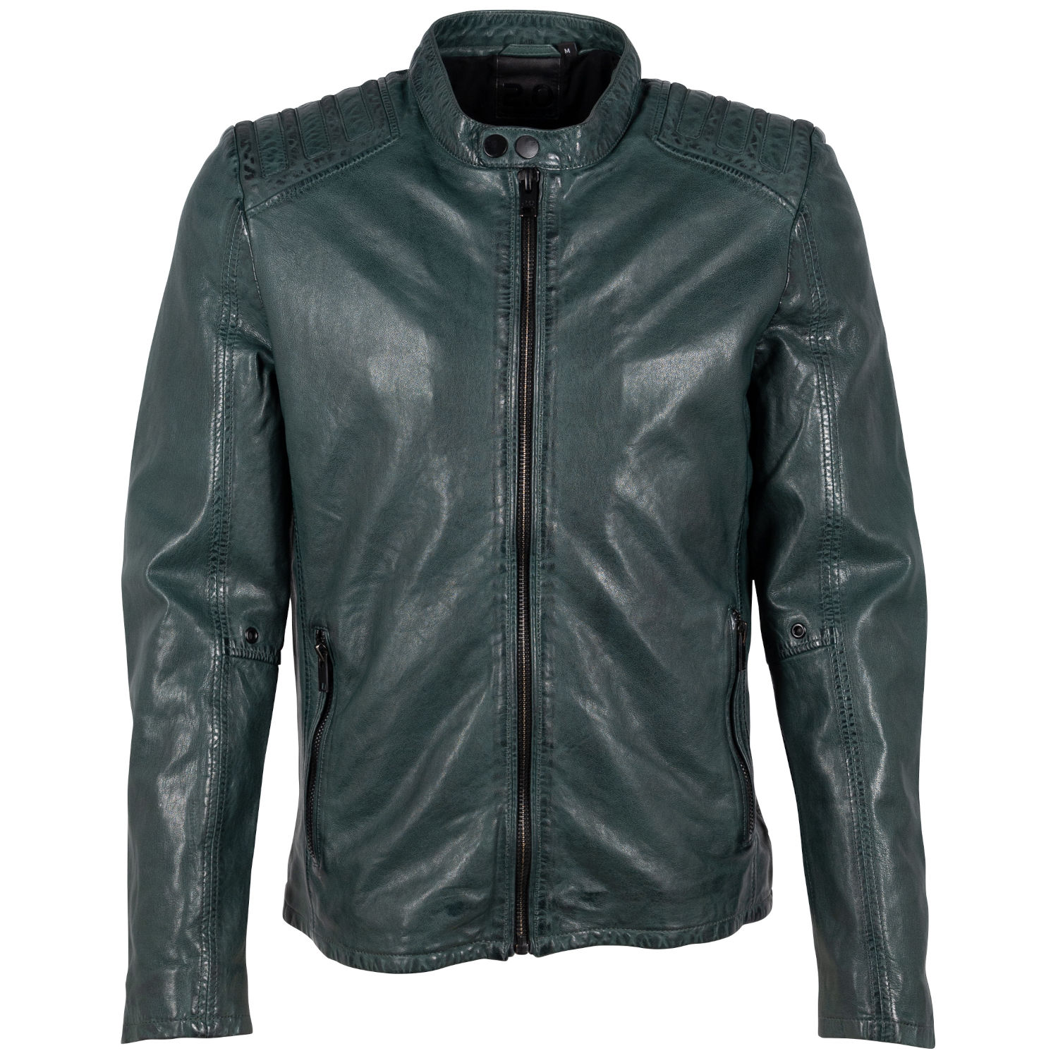 Geaca de Piele Barbati 2.0 by Mauritius Verde Inchis G2MMagnu – Black Friday