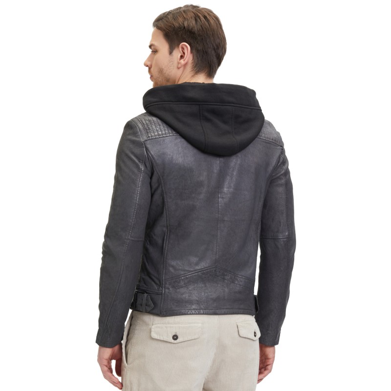 Geaca de Piele Barbati 2.0 by Mauritius Gri G2MNeiko – Geci de Piele