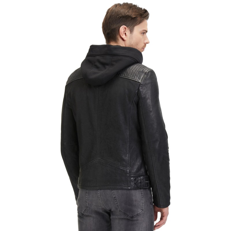 Geaca de Piele Barbati 2.0 by Mauritius Neagra G2MNeiko – Geci de Piele