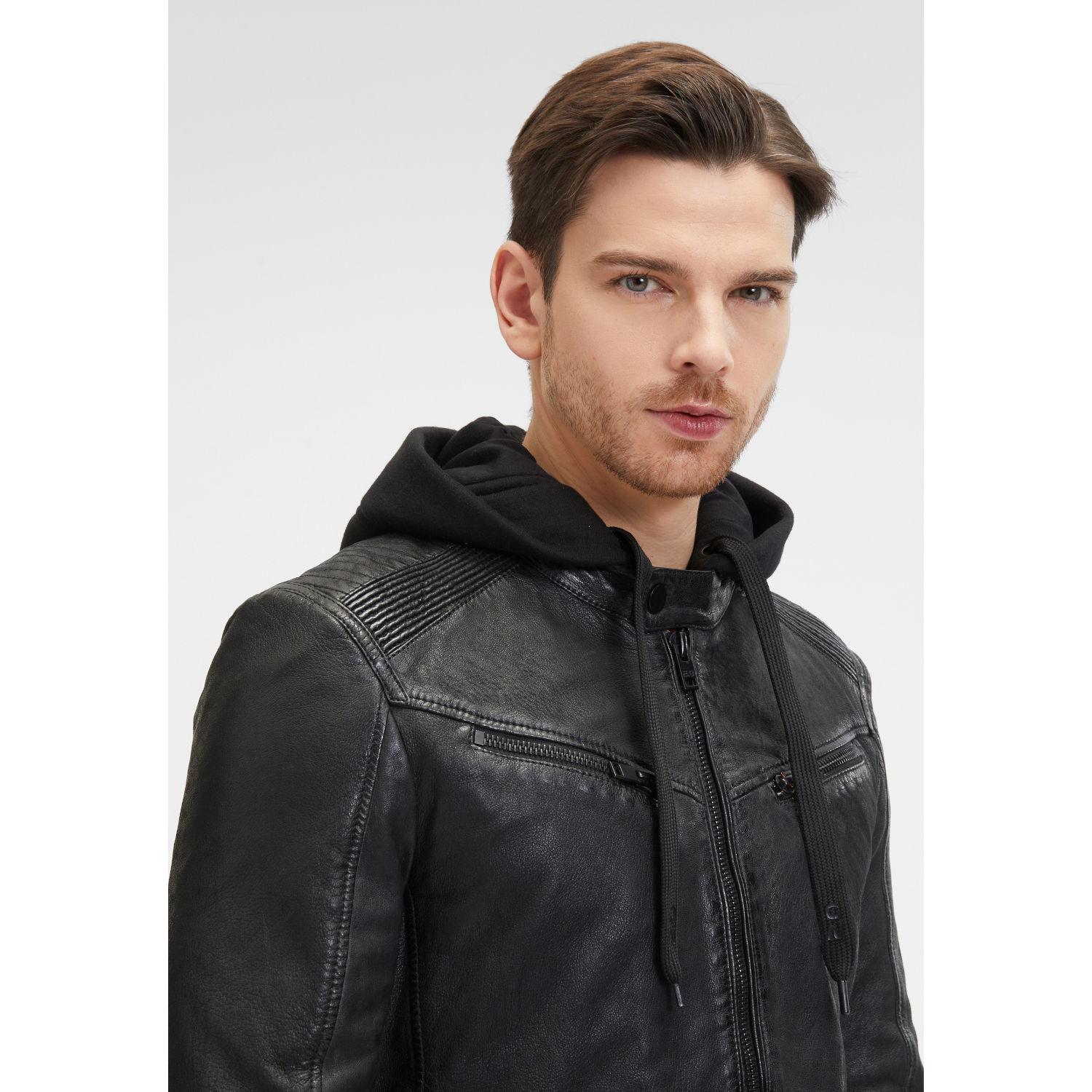 Geaca de Piele Barbati 2.0 by Mauritius Neagra G2MNeiko – Geci de Piele