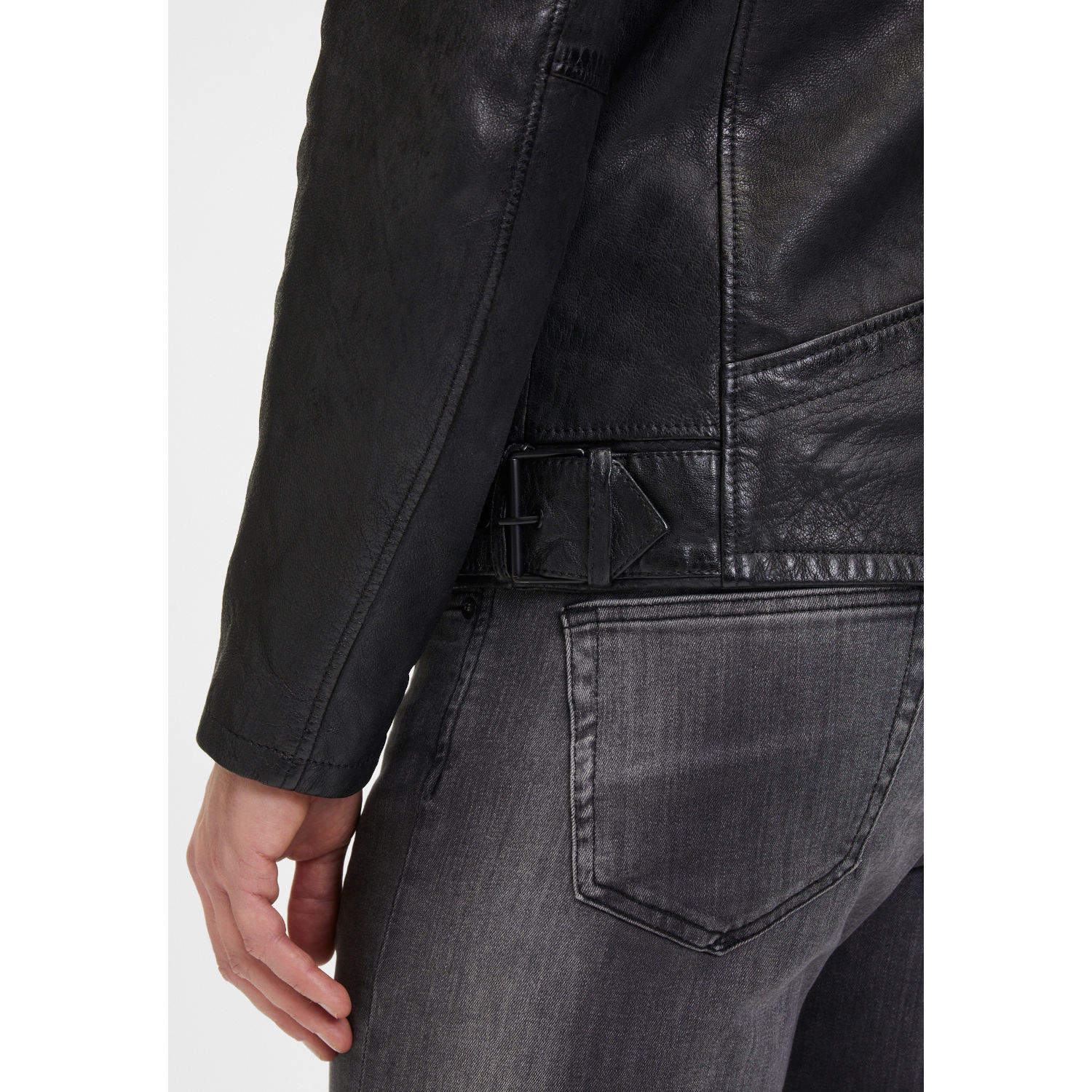 Geaca de Piele Barbati 2.0 by Mauritius Neagra G2MNeiko – Geci de Piele