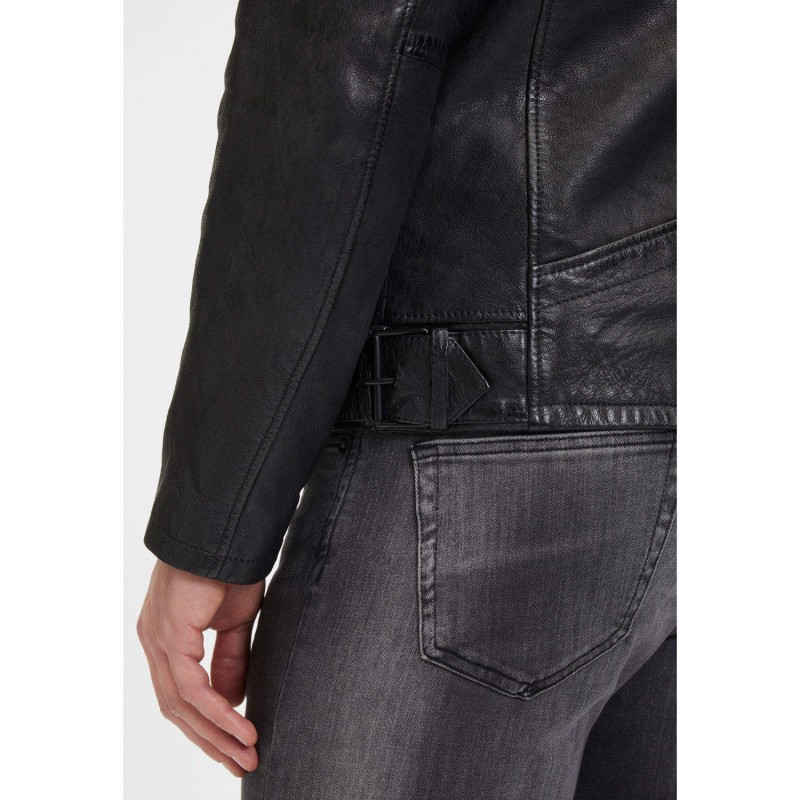 Geaca de Piele Barbati 2.0 by Mauritius Neagra G2MNeiko – Geci de Piele