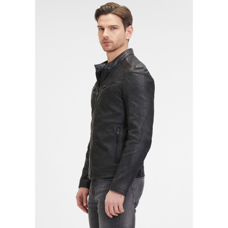 Geaca de Piele Barbati 2.0 by Mauritius Neagra G2MNeiko – Geci de Piele