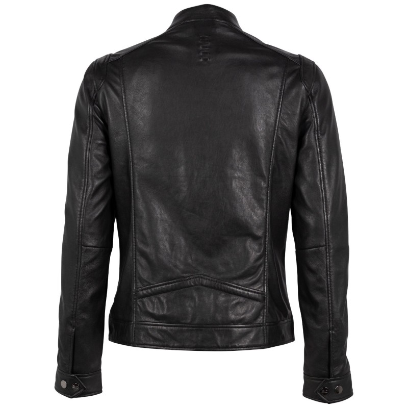 Geaca de Piele Barbati 2.0 by Mauritius Neagra G2MOccer – Black Friday